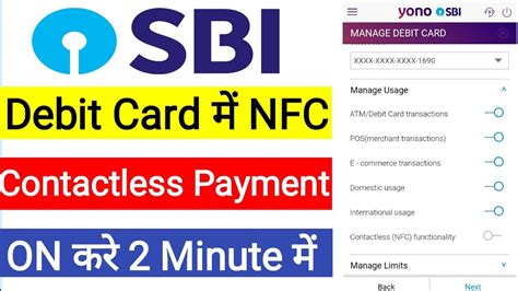 how to activate contactless debit card|sbi debit card nfc activation.